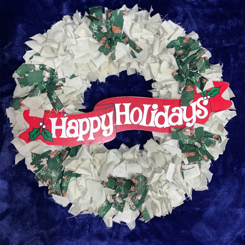Last chance Happy Holidays Wreath
